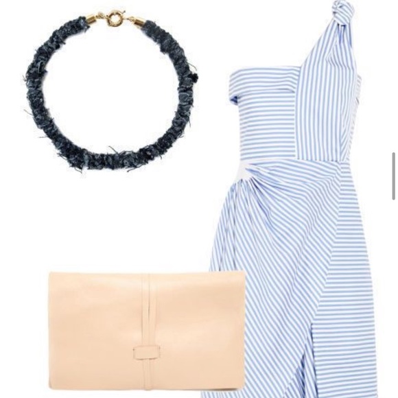 JW. Anderson Asymmetric Striped Dress, s… - Picture 2 of 12